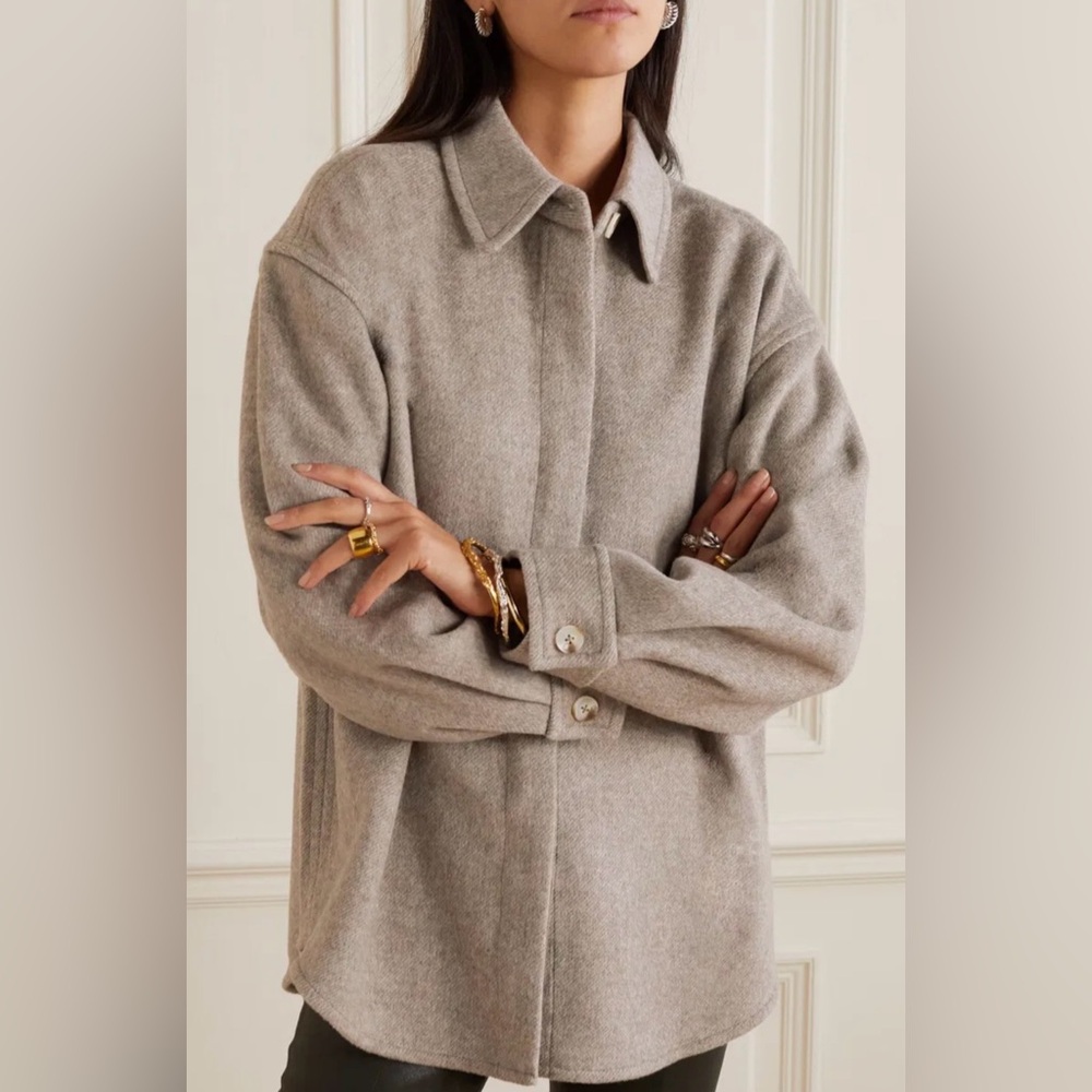 Holzweiler Dais Wool-Blend Flannel Jacket